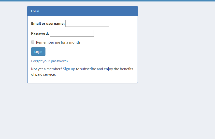 Diagram: Login Screen